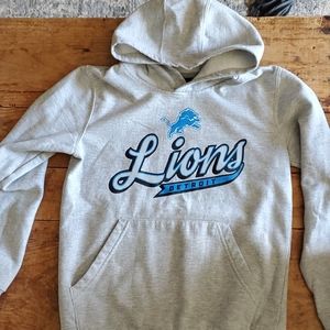 NFL Lions Hoodie Sweatshirt 10 12 Boys